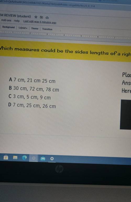 This question is driving me nuts The rest says the right triangle