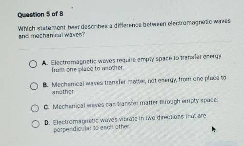 Which statement best describes a difference between electromagnetic waves and mechanical waves?