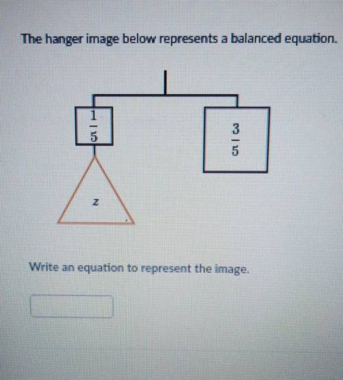 Write a equation to represent the image