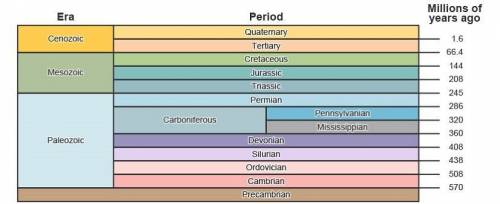 Study the diagram of the geologic time scale.

Which method is most likely used to identify what h
