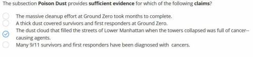 Which piece of text evidence below most strongly supports your answer to the previous question?

A