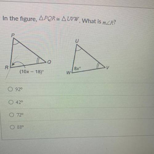 In the figure, APOR: AUVW. What is mZR?
HELP ME PLS