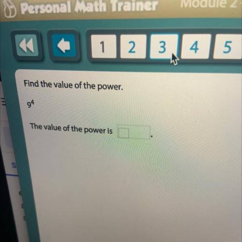 Find the value of the power