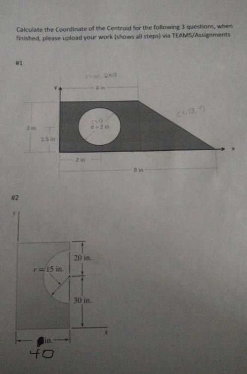 I need help finding the coordinate centroid