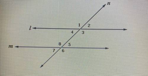 In the diagram, line l and line m are parallel, m<4 = 7x + 5 and m<5 = 5x + 27. Solve for X