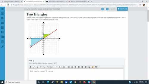 Please Help!!! Which angles of the triangles measure 90°?