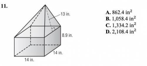 Find surface area pls! or ill fail :(
SHOW WORK
