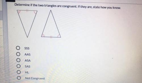 Determine If The Two Triangles Are Congruent. Expert Answer Please