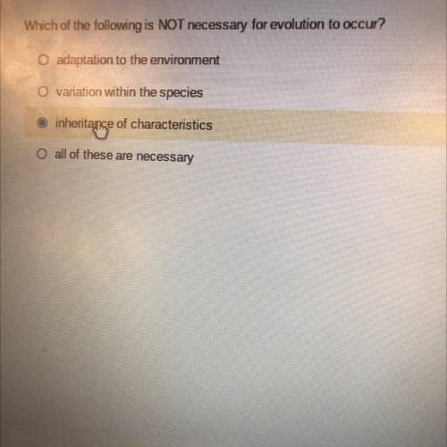 Which of the following is not necessary for evolution to occur?