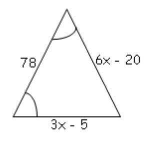 Find the value of the variable, x

Group of answer choices
6
3
15
5