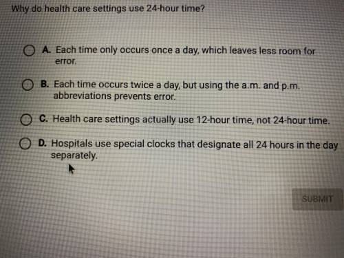 Why do health care settings use 24-hour time?