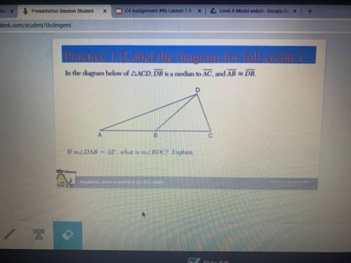 What is m angle BDC? Explain