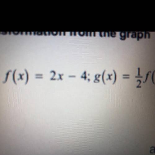 F(x) = 2x - 4; g(x) = { f(x)