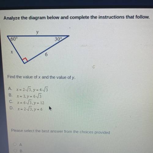 HELPPP find the value of x and y in the diagram below.