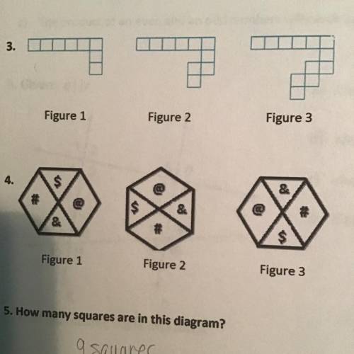 I need help with number 3 please help it’s due on nov 4th.

Find the missing figure to figure 4