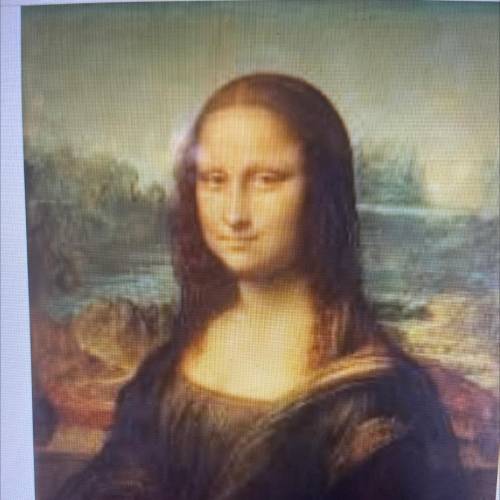 In real life, the Mona Lisa measures 2 1/2 feet by 1

3/4 feet. A company that makes office suppli