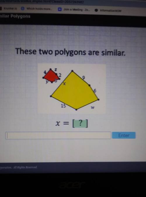 These two polygons are similar