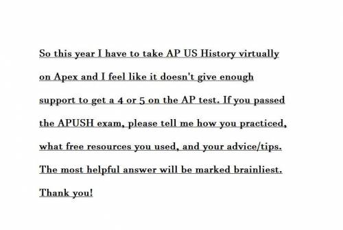 Brainliest Opportunity for those who took APUSH!