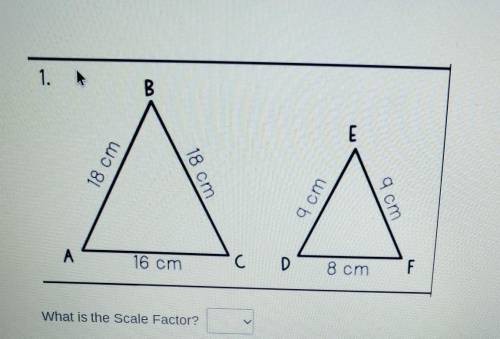 Similar Figures and Scale Drawing Practice

What is the Scale Factor?a. 1/2b. 3/4c. 8/18