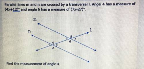 Find the Measurement of angle 4