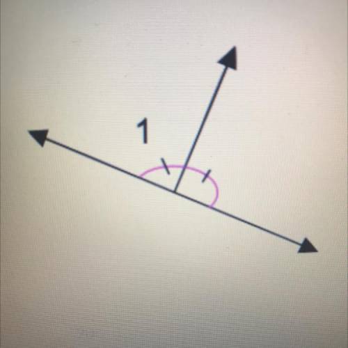 What is the measure of angle 1?
A. 90
B. 45
C. Not enough info
D. 180