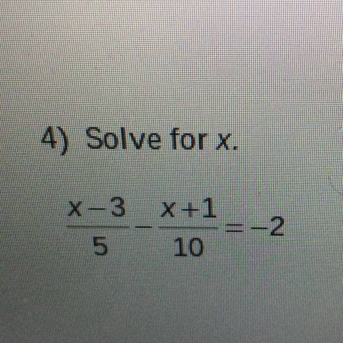How do I solve for x plzzzz help