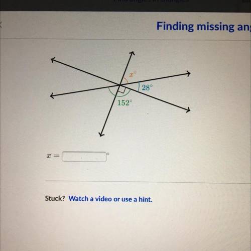 Find missing angles 
X=???