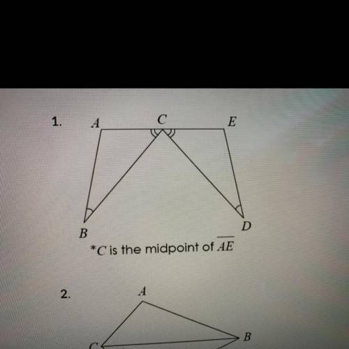 Match the picture to the reason that would prove the triangle congruent￼

Options:
ASA
SSS
SAS
AAS