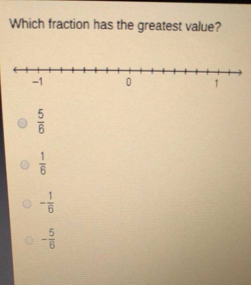 Which fraction has the greatest value?