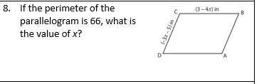 Parallelogram question pls help