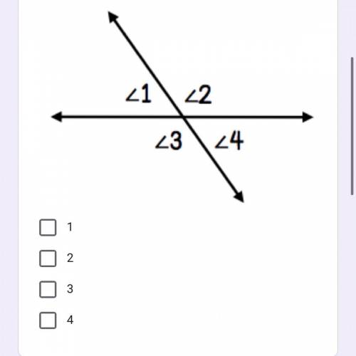 Which angles are supplements to angle 1
