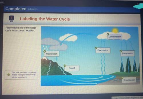 Labeling the Water Cycle

Tyt
Place each step of the water
cycle in its correct location.
Evaporat