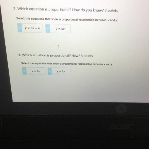 Help 5 points BTW just say if the answer by saying the equation