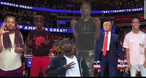 Posted up at the Trump ralley wit the goat trump⚡️⚡️
