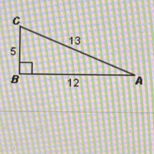 Select the true statement about triangle ABC.

13
5
B
12
O A. Cos A = sin B
B. COS A = sin C
C. co