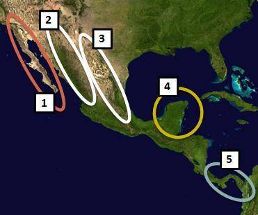 Analyze the map below and answer the question that follows.

The Isthmus of Panama is located at n