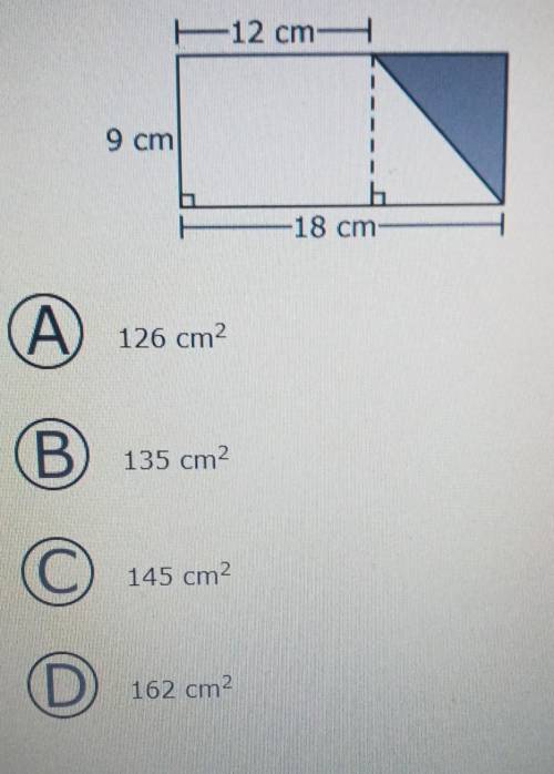 What is the area of the unshaded portion of this figure?