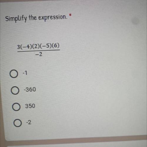 Simplify expression giving brainliest to first correct answer