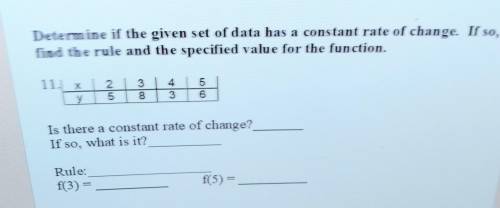 Constant rate of change?