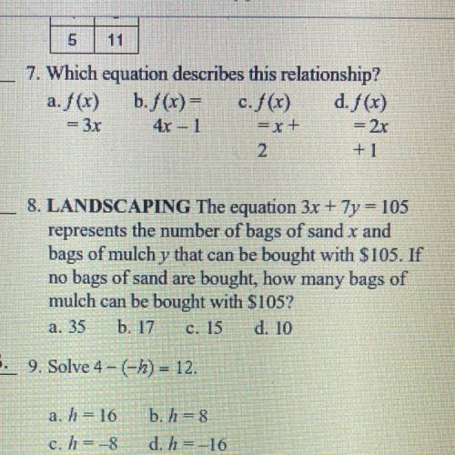 I need help with number 8 I don’t get it