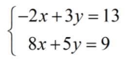 Help Using the elimination method, what can you multiply the first equation by in order to eli