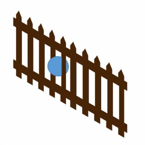 If the frisbee represents light, what does the fence represent?