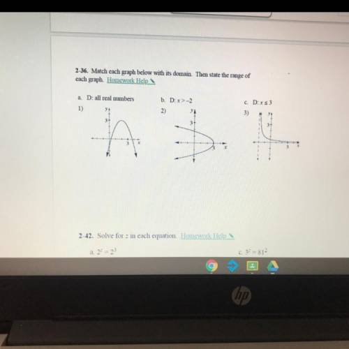 What is the domain and range of these graphs ?