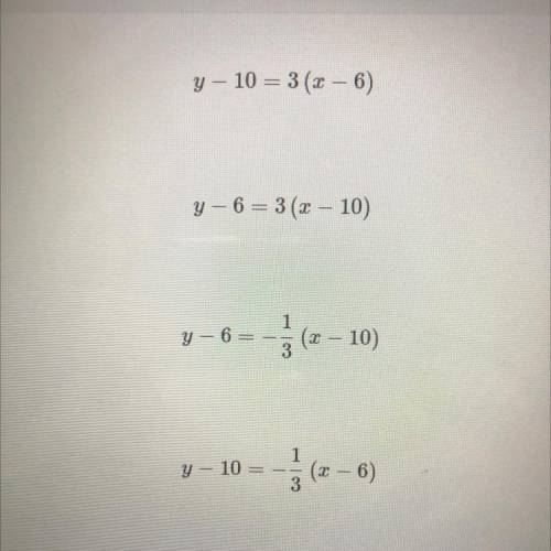 I need help ASAP I will give branliest.

The picture is the answer choices.
Which equation represe