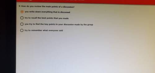 How do you review the main points of a discussion