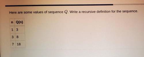 *SERIOUS ANSWERS ONLY* Please help me write a recursive definition for this sequence!!
