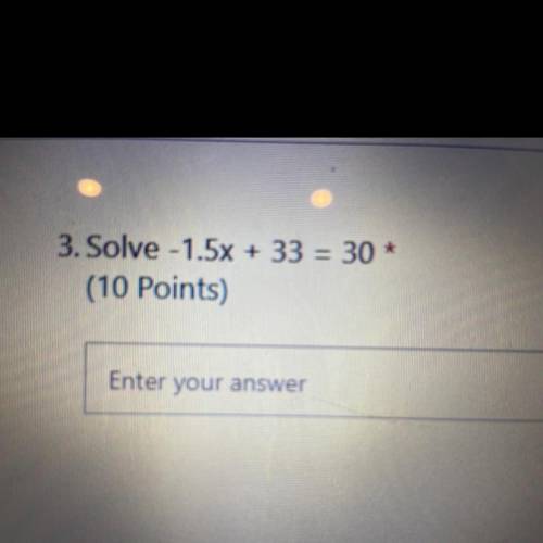 What is the answer for number 3