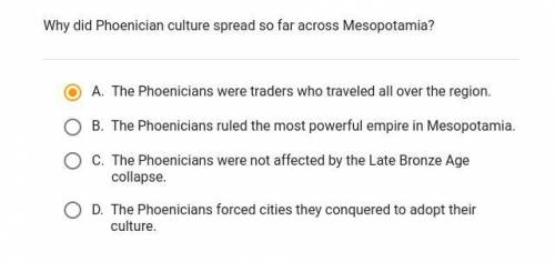 Why did Phoenician culture spread so far across Mesopotamia?
