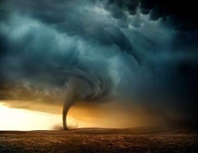 On a warm summer day, a severe storm happens, and a tornado forms.

Which layer of the atmosphere