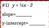 PLS ANSWER ASAP! Determine the slope and y-intercept for the equation below.